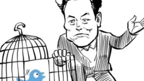 Elon Musk celebrating after buyng twitter