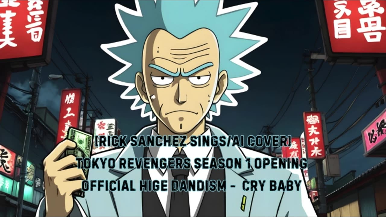 [Rick Sanchez sings/AI Cover] Tokyo Revengers Season 1 Opening 1 Official HiGE DANdism - Cry Baby