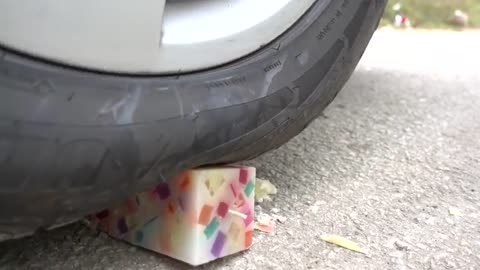 Crushing Crunchy _ Soft Things by Car_ EXPERIMENT CAR VS LIGHTERS(720P_HD)