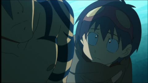 Gurren Lagann "Bust Through the Heavens with Your Drill!" (Episode 1)