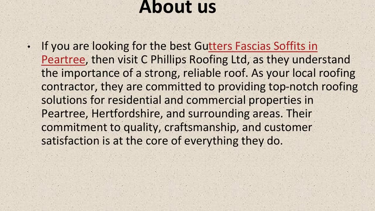 Get The Best Gutters Fascias Soffits in Peartree.