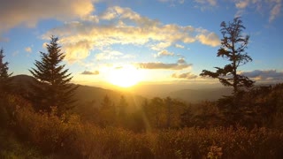 Sunset at Waterrock Knob in North Carolina