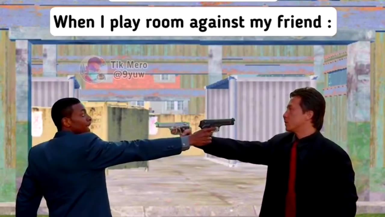 When I play against my friend PUBG MOBILE please like and follow