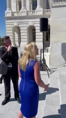 MTG ROASTS Democrat Debbie Dingell On The Steps Of The Capitol