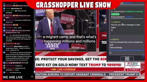 Grasshopper Live Decode Show - President trump Rally Prescott AZ October 13th 2024