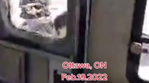 "Open the door" requested policeman after cracking the window.