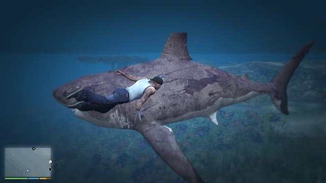 Finding Megalodon Shark in GtaV