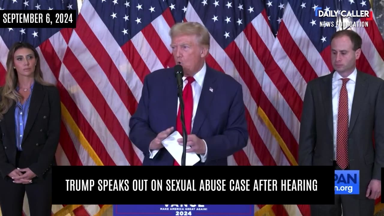 Trump Speaks Out About Sexual Abuse Case After Hearing