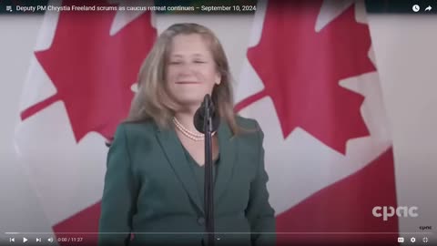 Chrystia Freeland Bombarded With Tough Questions At Cabinet Press Conference