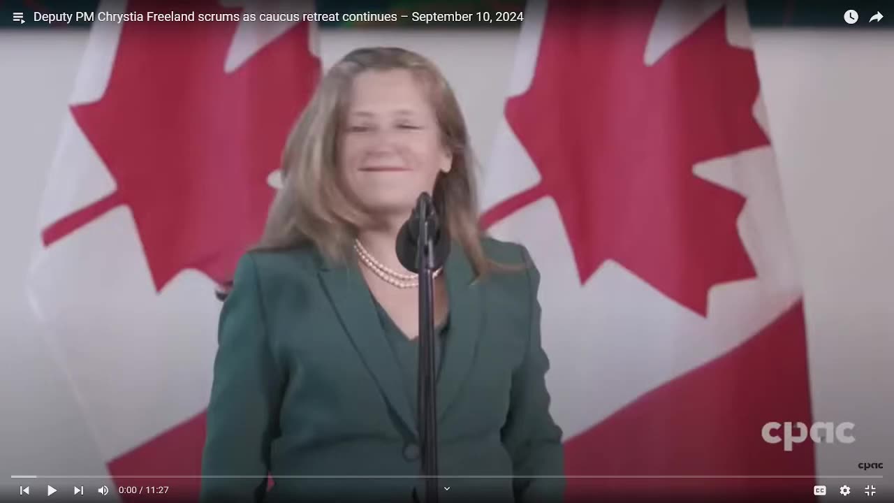 Chrystia Freeland Bombarded With Tough Questions At Cabinet Press Conference