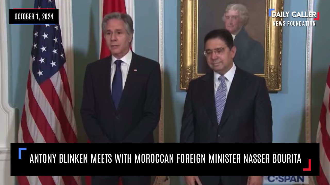 Antony Blinken Meets With Moroccan Foreign Minister Nasser Bourita