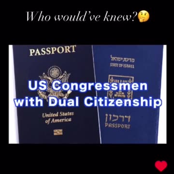 Who knew most of Congress have dual citizenship with Israel?