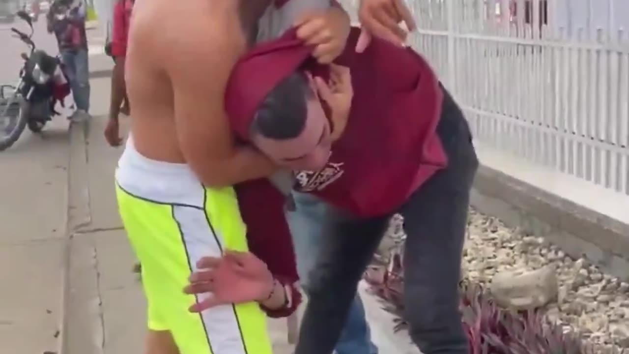 This is how thieves are treated in South America. Education is important