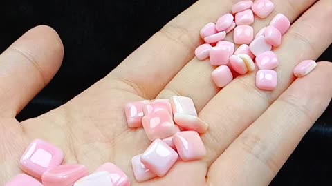 Princess spiny oyster cabochon size 6mm 8mm 10mm square shape loose beads 06