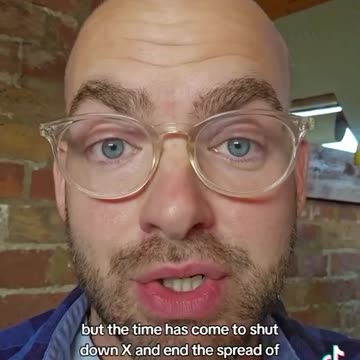 Concerned glasses wearing jewK beta cuck f@ggot wants Elon Musk extradited and jailed