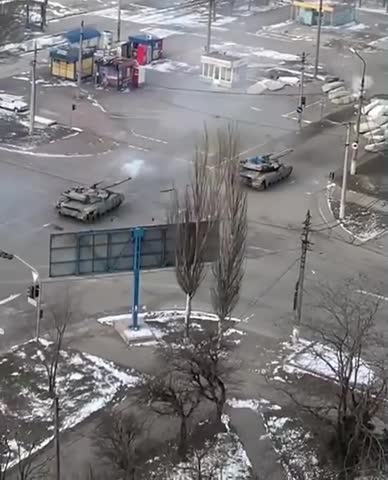 XE TĂNG CỦA QUÂN ĐOÀN AZOV #UKRAINE XUNG TRẬN TẠI MARIUPOL