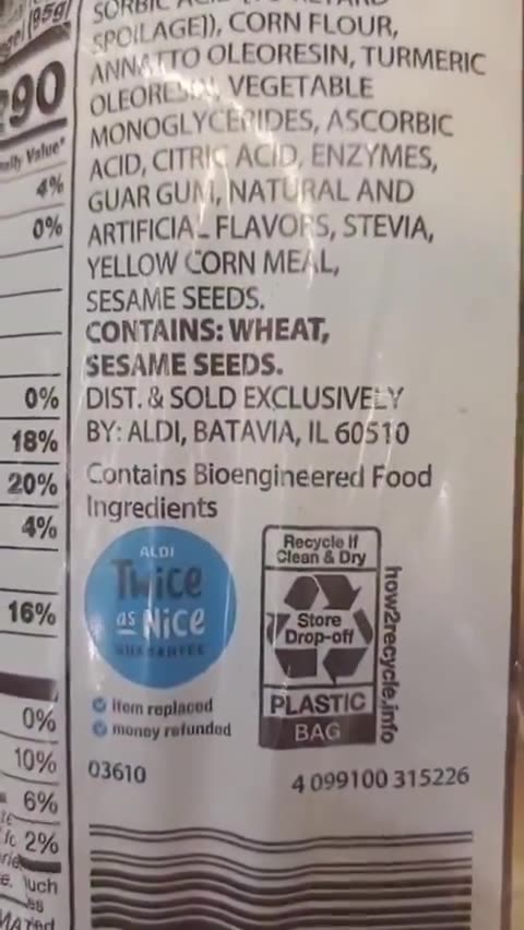 What on Earth are……………. BIO-ENGINEERED INGREDIENTS!