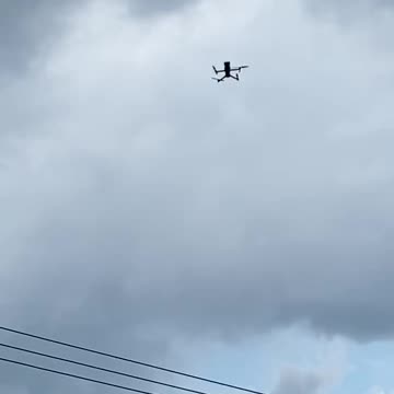 ⚠️NYC sent drones to warn residents about upcoming storm and potential flooding.