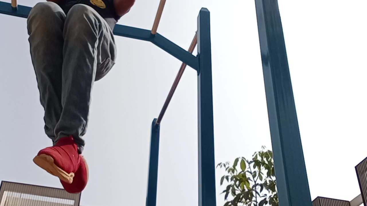 Doing my maximum number of pull ups