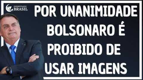 ATENÇÃO- POR UNANIMIDADE BOLSONARO É IMPEDIDO DE USAR IMAGENS - by Saldanha - Endireitando Brasil