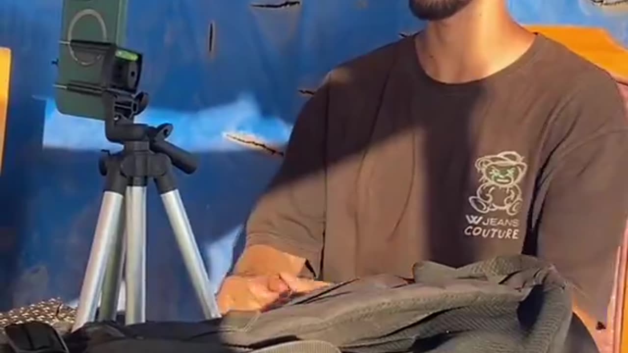 Palestinian content creator Medo Halimy was martyred in an Israeli airstrike on his tent