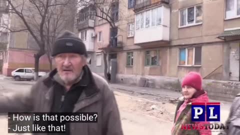 Residents angry about intentional destruction and positioning of tanks by Ukrainian troops