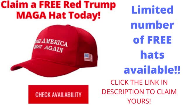 limited number of FREE red MAGA hats available!!! Claim yours before they are gone!