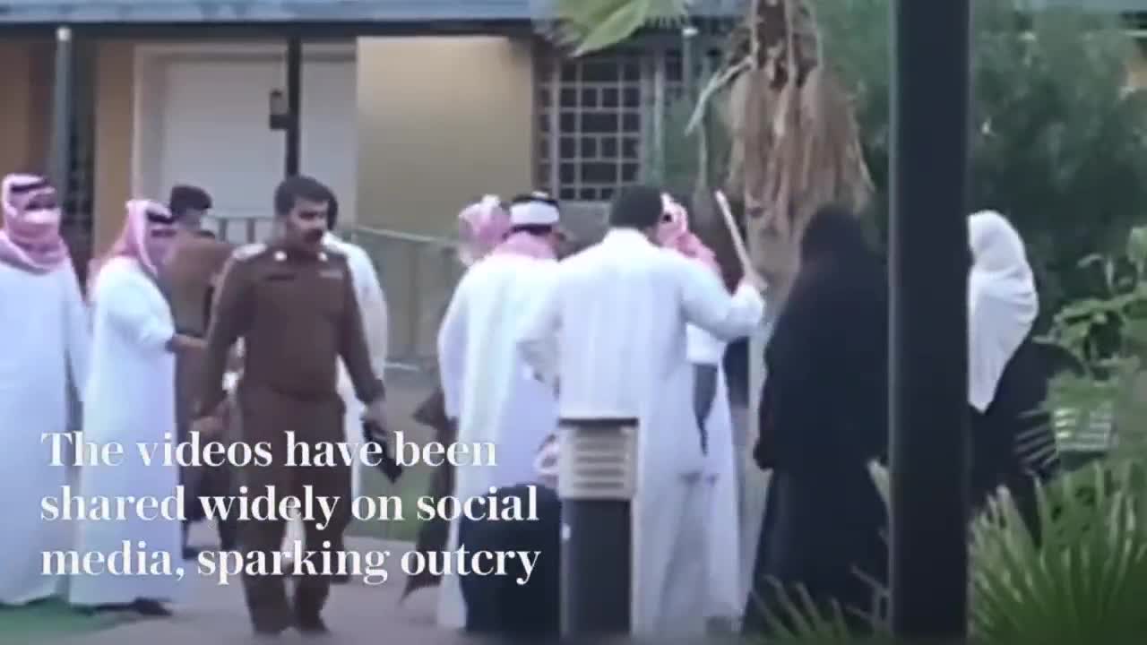 Saudi officials appear to beat women at orphanage