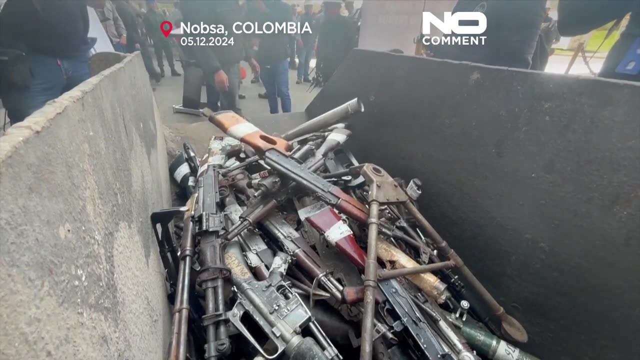 NO COMMENT: Más de 23.000 armas incineradas en Colombia