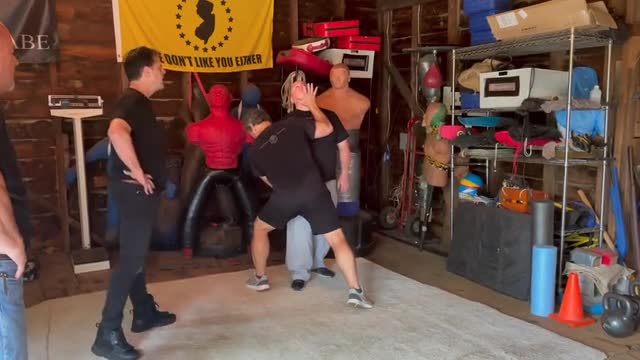 Chin Jab with a Post