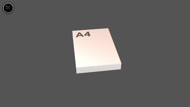 A4 Office Paper Sheets v1 001 3D Model Showcase