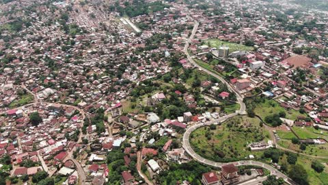 Drone footage of whole City