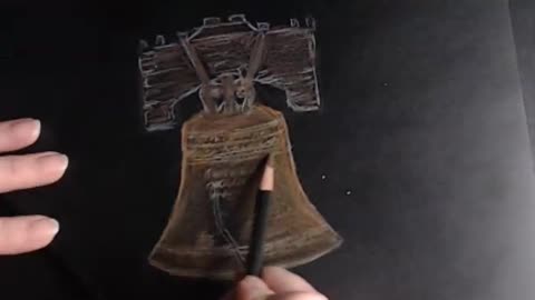 Liberty Bell - Color Pencil Drawing