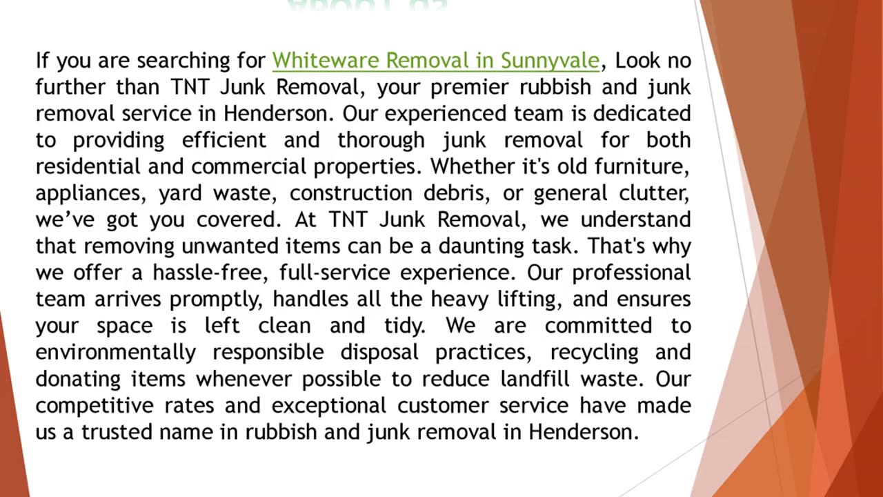 If you are searching for Whiteware Removal in Sunnyvale