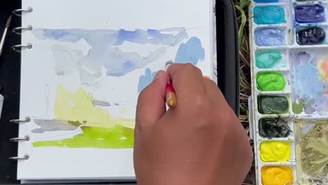 Born in Guizhou｜Wuyang Watercolor - Sketching in Guizhou｜It's so beautiful. the fifth part.