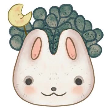 Rabbit flower pot ;-) digital art, drawing ;-)