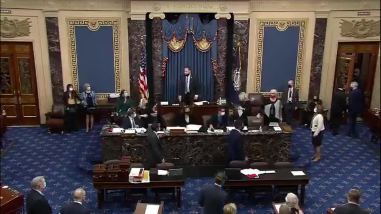 The Moment Congress Was Evacuated Due To Protesters Entering The Capital Building