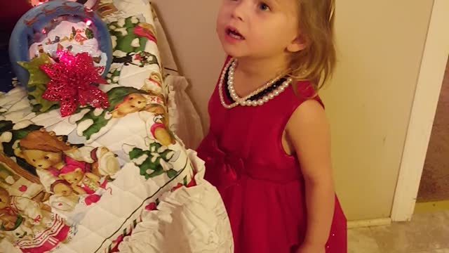 My Grandaughter at Christmas