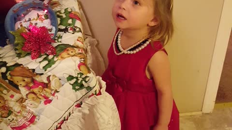 My Grandaughter at Christmas