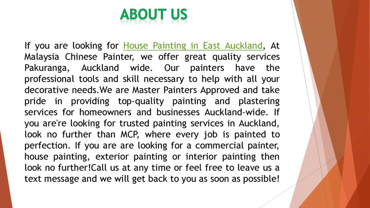 If you are looking for House Painting in East Auckland