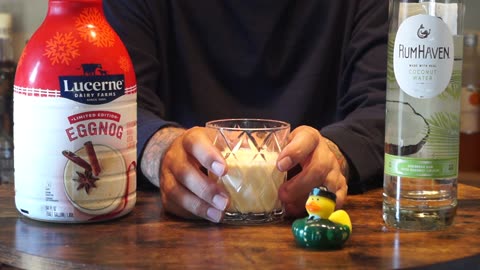 RumHaven Coconut Rum & Lucerne Eggnog