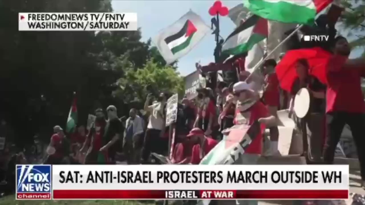 Pro-Palestinians slam Biden's handling of Israel while protesting Whitehouse outside