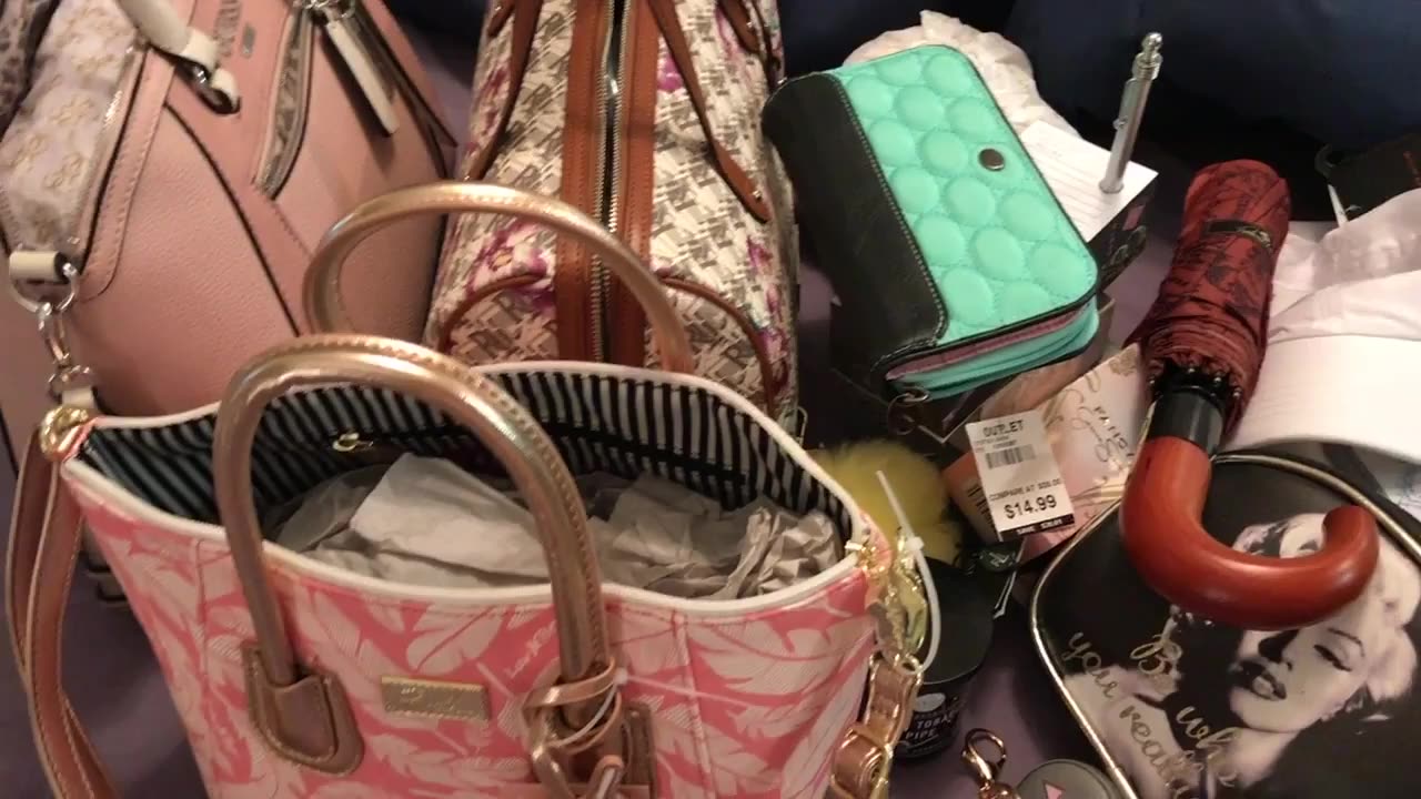 Shopping Haul! Tj Maxx, Marshall's, Bourke's & Walmart. Bags & more.