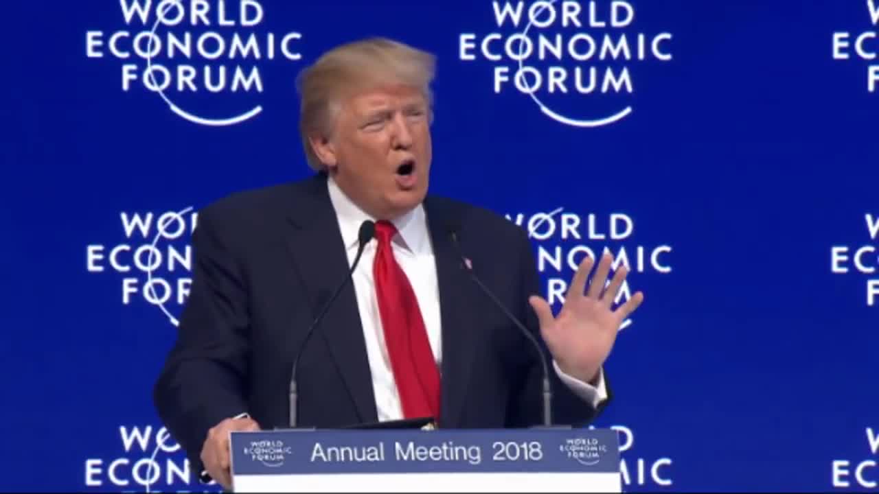 President Donald Trump discusses the role of leadership