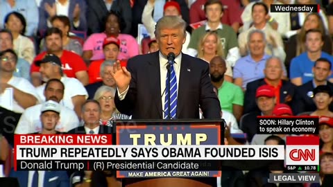 Trump Says Obama Is Founder of ISIS, Hillary Clinton Is Co-Founder