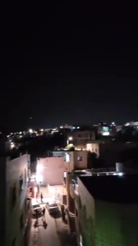 IRAN ISRAEL WAR - WW3- Iranian missiles pass through the Iron Dome dam in Hebron