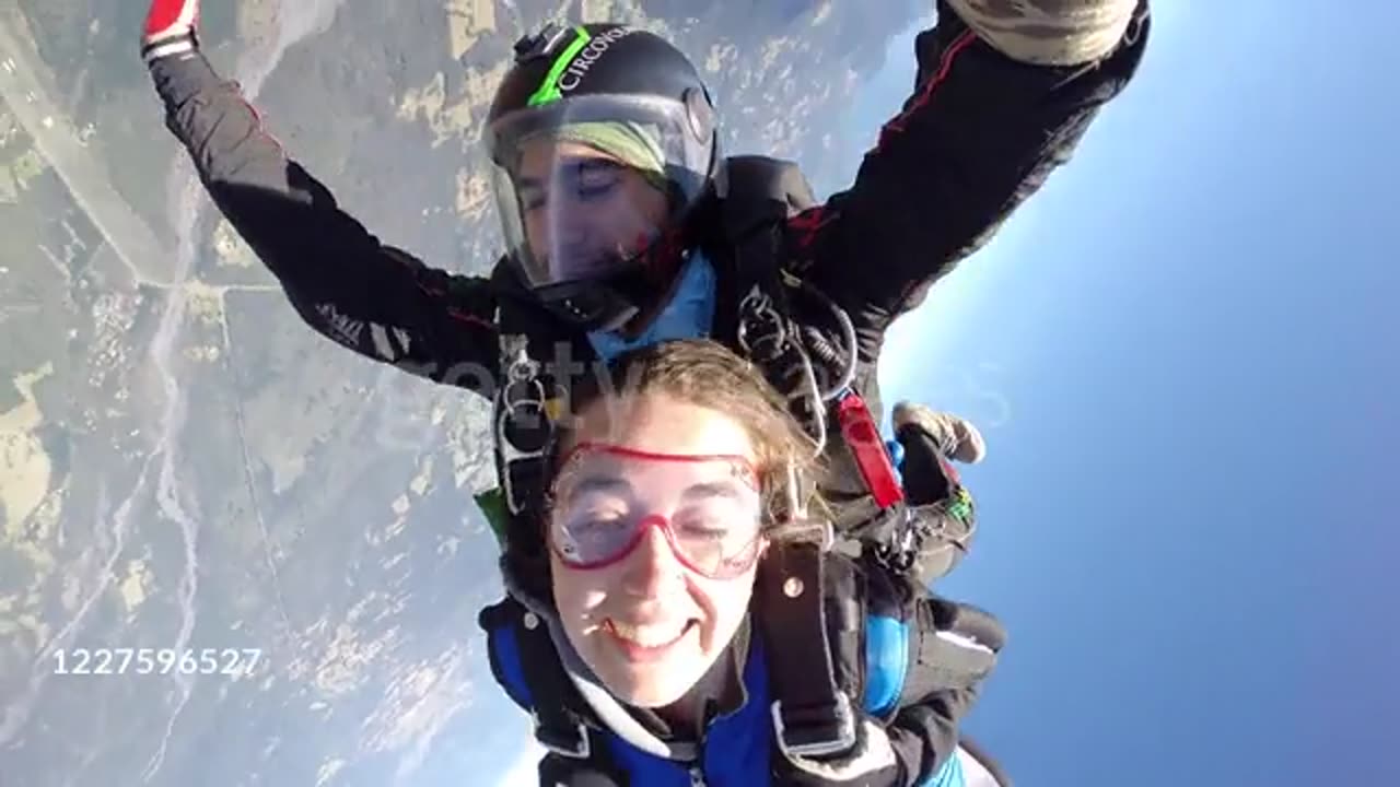 Young woman goes Skydiving for the first time