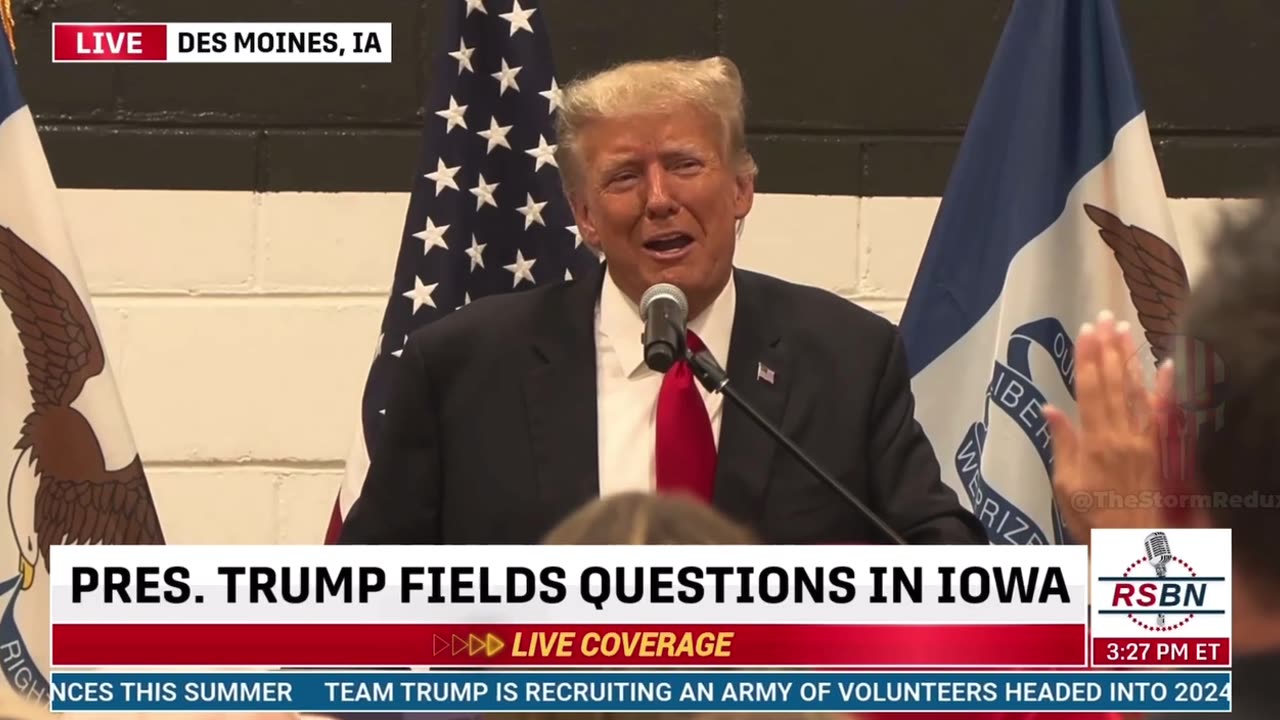 Trump Reacts to Joe Biden Falling - “That’s a Bad Place to Fall”