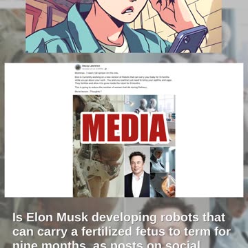 Fact Check: NO Evidence Elon Musk Is Developing Robots That Can 'Carry' A 'Baby For 9 Months'