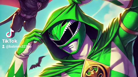 The bat and green hood anime ai art